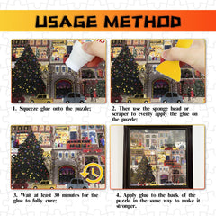 Paistely puzzle glue non-toxic formula ensures safe use by families.