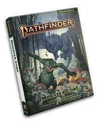 Paizo Pathfinder Monster Core Hardcover cover with dramatic monster illustrations for immersive gameplay