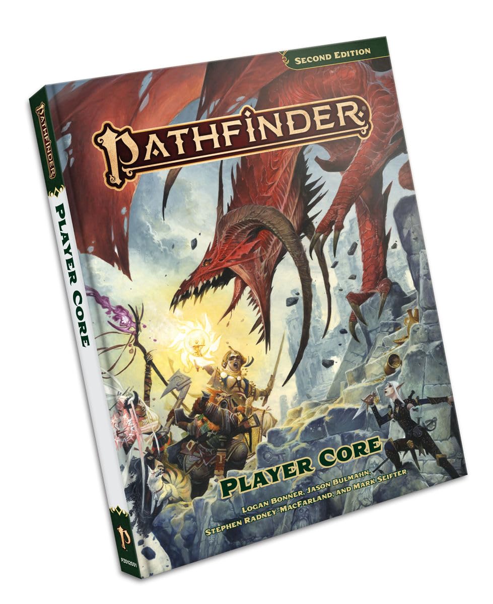 Paizo Pathfinder Player Core Remaster hardcover cover, durable for long sessions and quick rule lookups