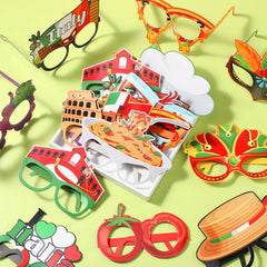 Pajean Italian party glasses masks design sparks playful costumes