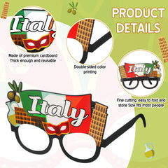 Pajean Italian party glasses Venice gondolas design ideal for celebrations