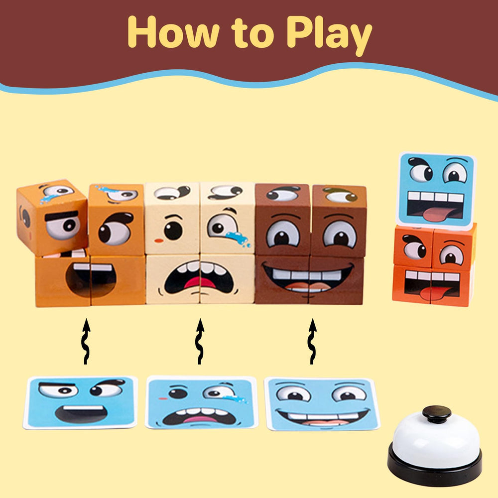 Pajojoqa Face Blocks two-player match; quick rounds boost focus and friendly competition.