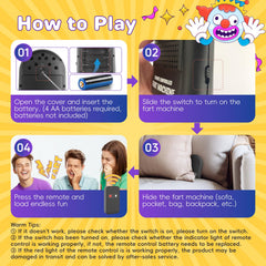Pajojoqa box hides the sound unit for discreet prank setup.