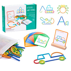 Pajojoqa wooden pattern blocks for tangram-style assembly to boost spatial thinking