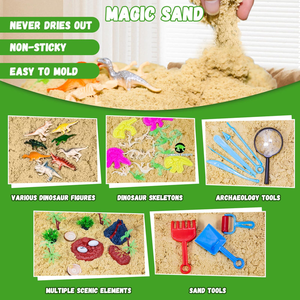 Pakimio dinosaur figures set enhances pretend play and storytelling