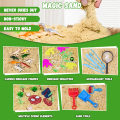 Pakimio dinosaur figures set enhances pretend play and storytelling