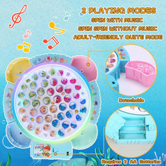 Pakoo rotating board with fish mouths opening creates suspense