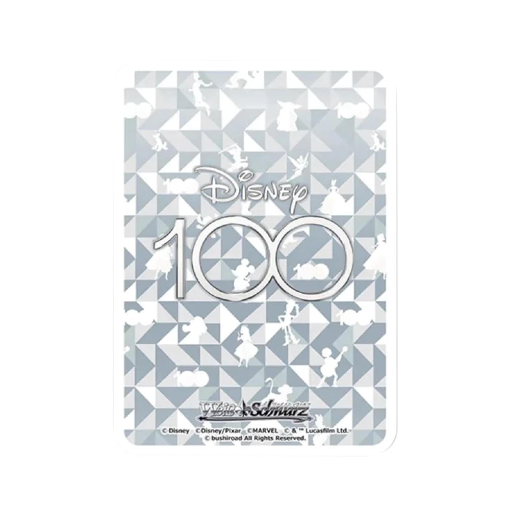 Weiss Schwarz Disney 100 art cards with deluxe foil and collectible charm.