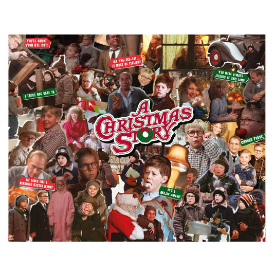 Paladone A Christmas Story puzzle box featuring a classic collage, ideal for family puzzle nights.
