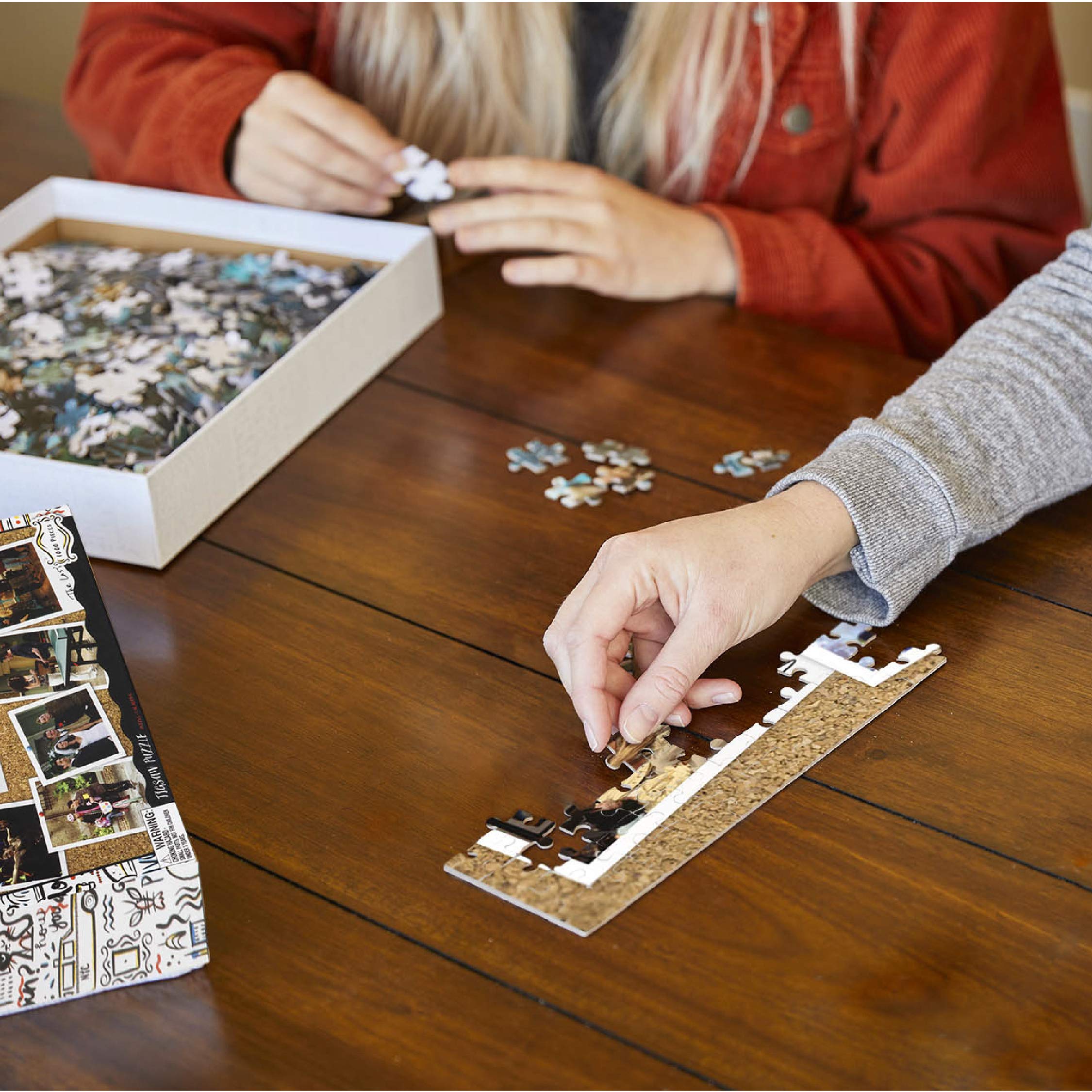 Paladone Friends puzzle in-progress closeup invites group activity and bonding.