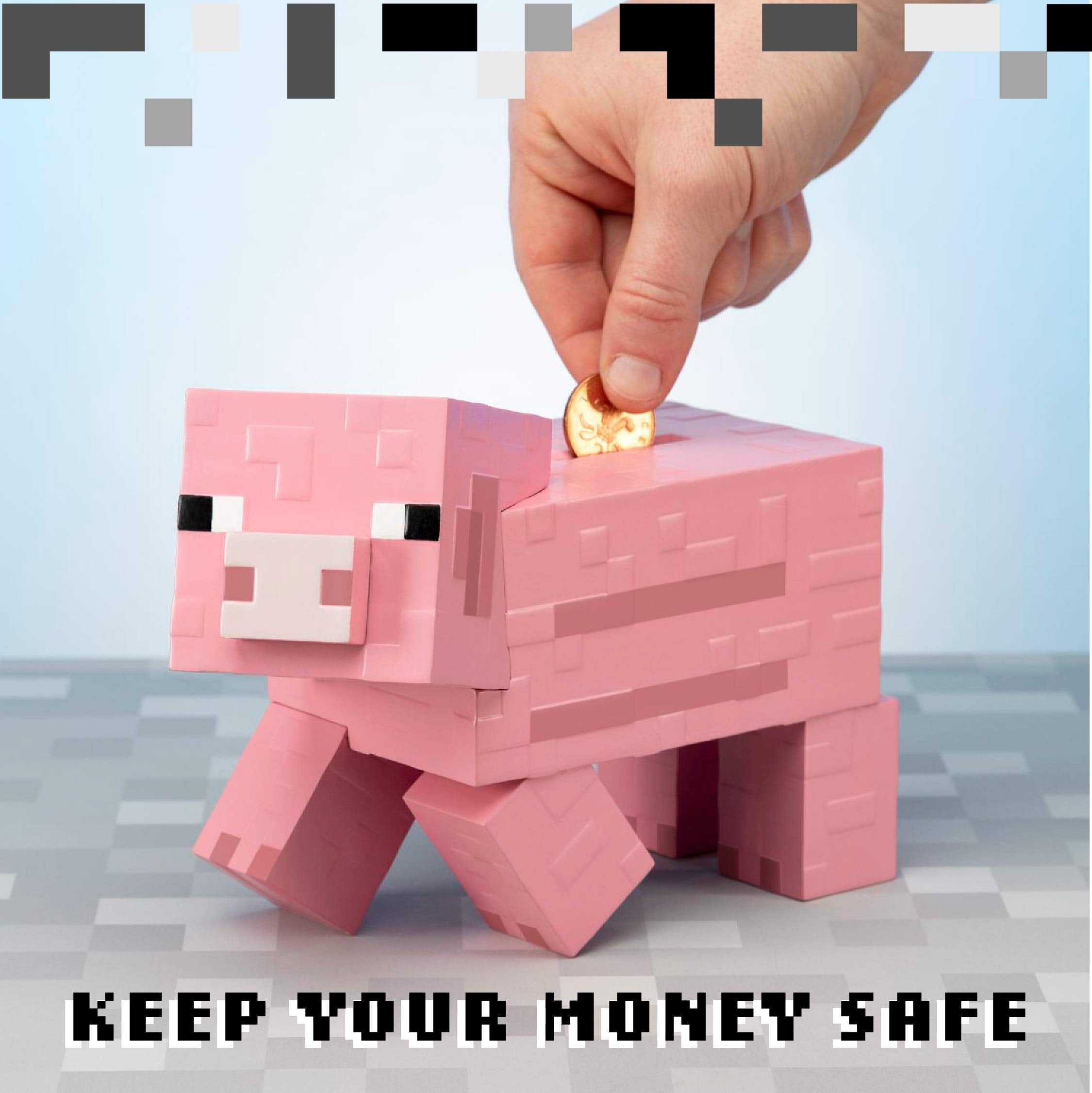 Paladone Minecraft Pig Money Bank officially licensed merch for collectors.