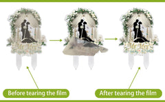 Palegg acrylic cake topper provides stable support for multi-tier cakes.