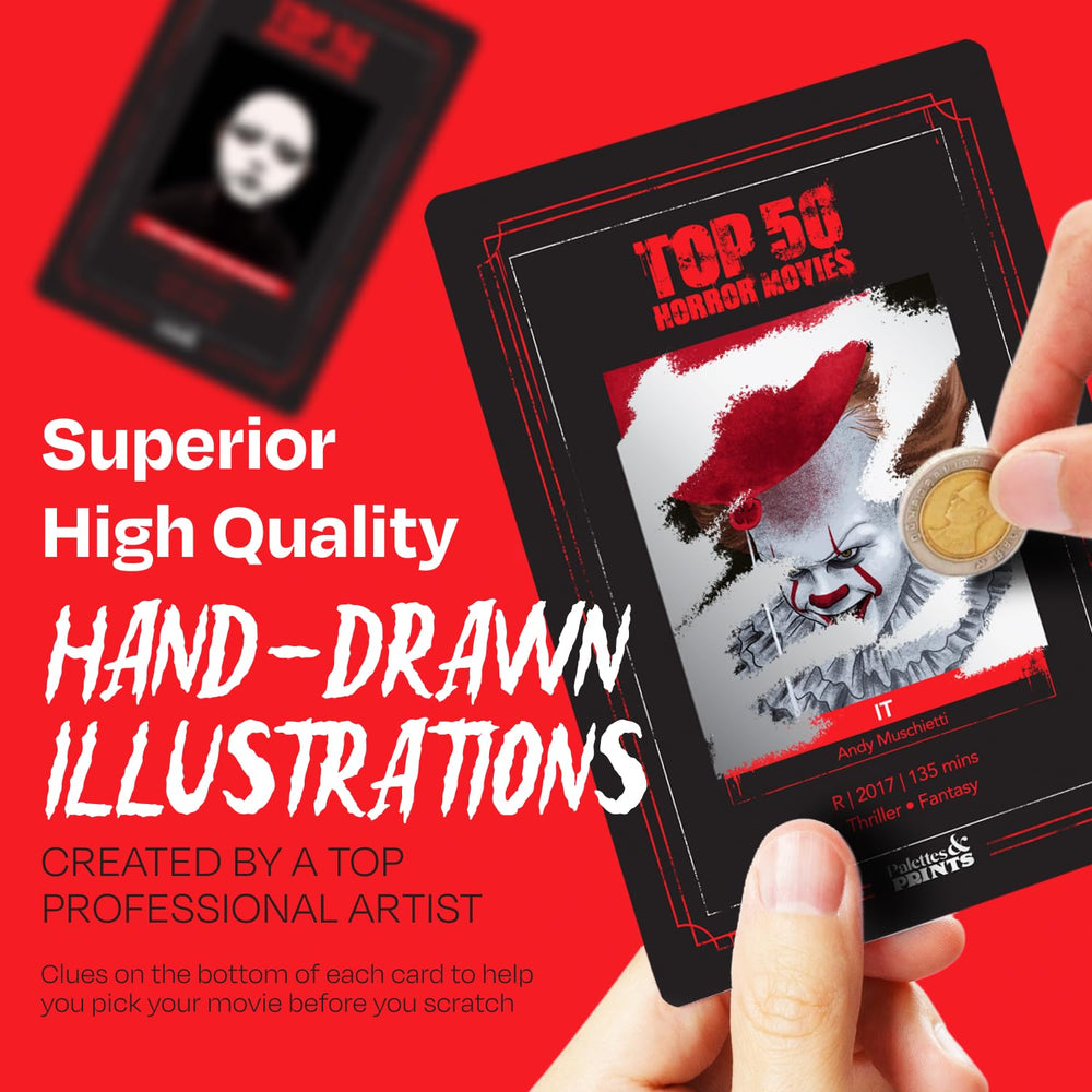 Date-night horror card from Palettes and Prints offers a playful couple activity.