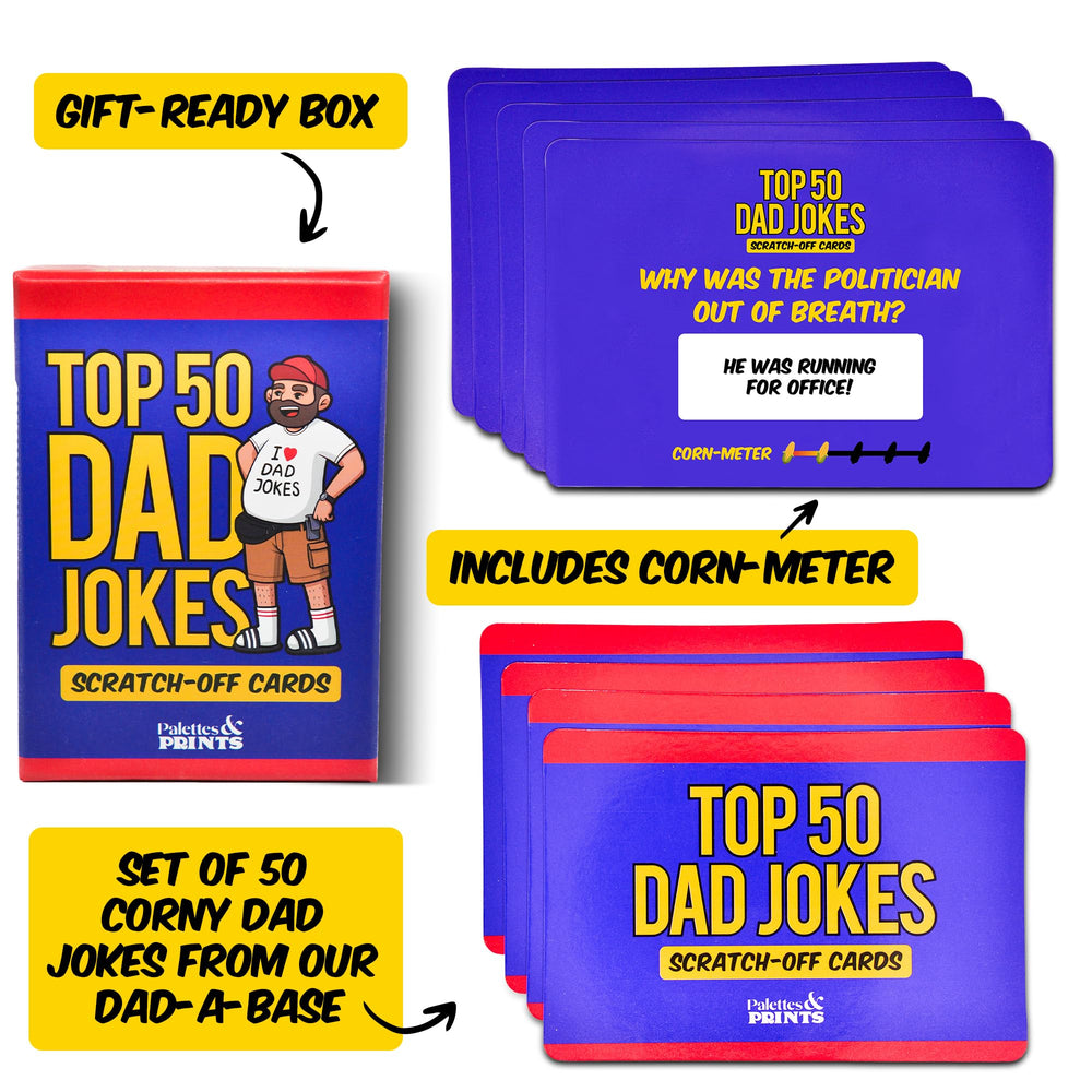 Palettes and Prints scratch-off deck reveals humor daily.