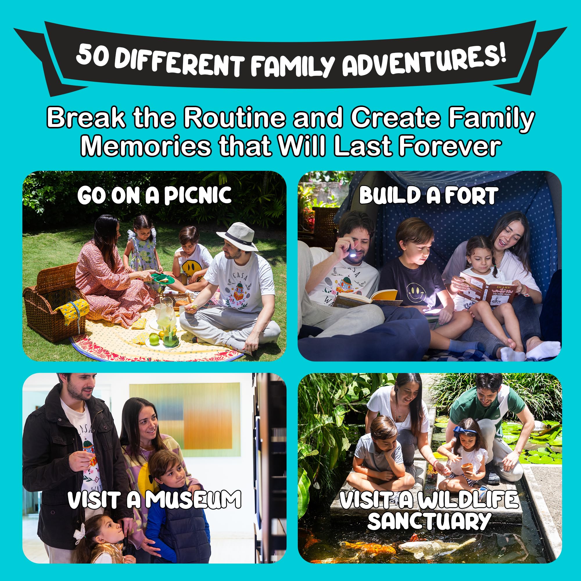 Palettes and Prints scratch-off reveal during family activity night