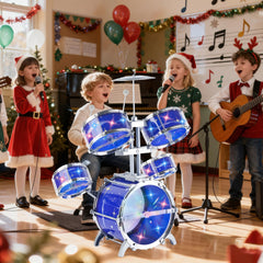 PaLeyFer Galaxy Starry Sky drum set with deep blue and star accents