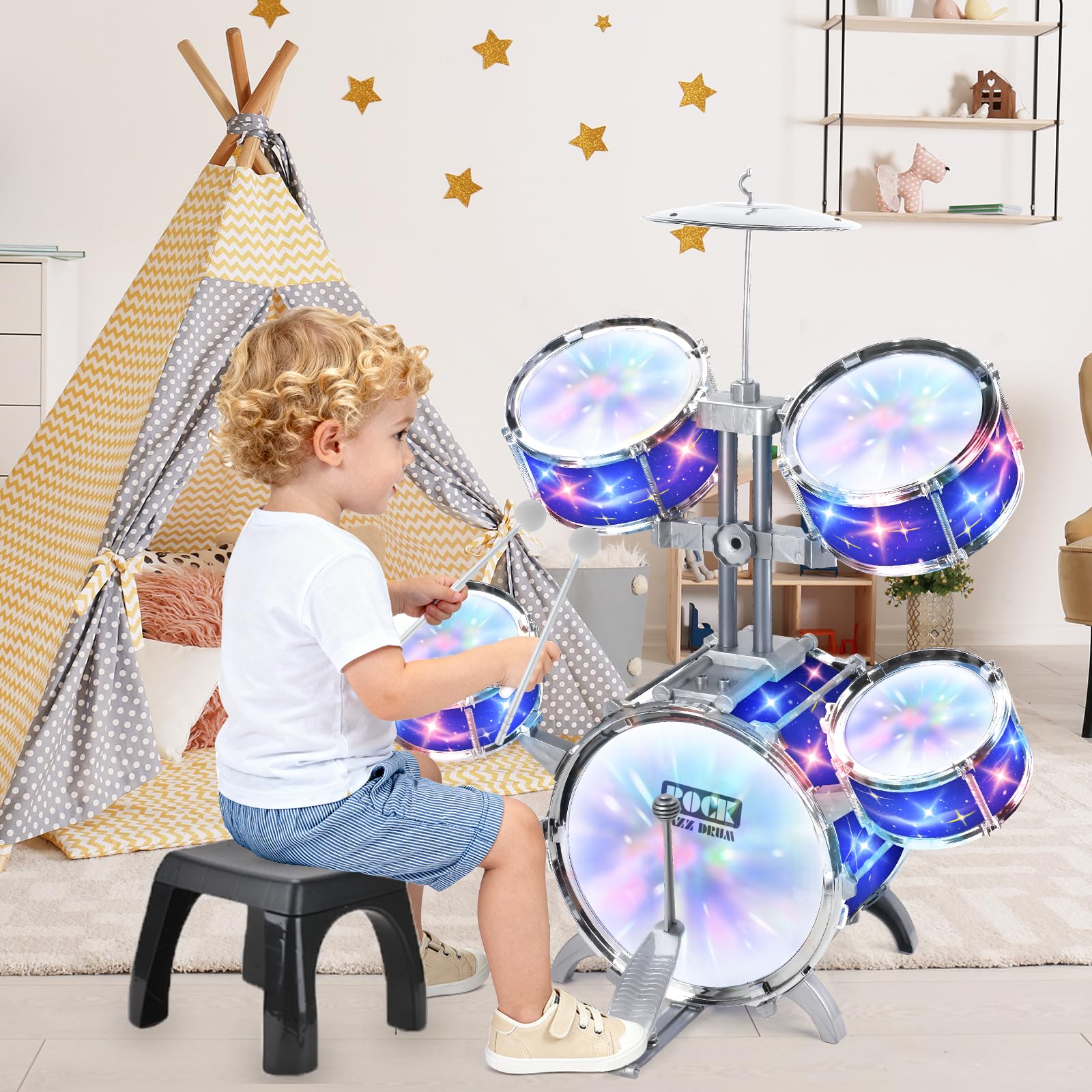 PaLeyFer gift-ready drum set for a holiday surprise