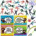 PaLeyFer sticky wall climbing ninja figure sticks to walls for interactive play.