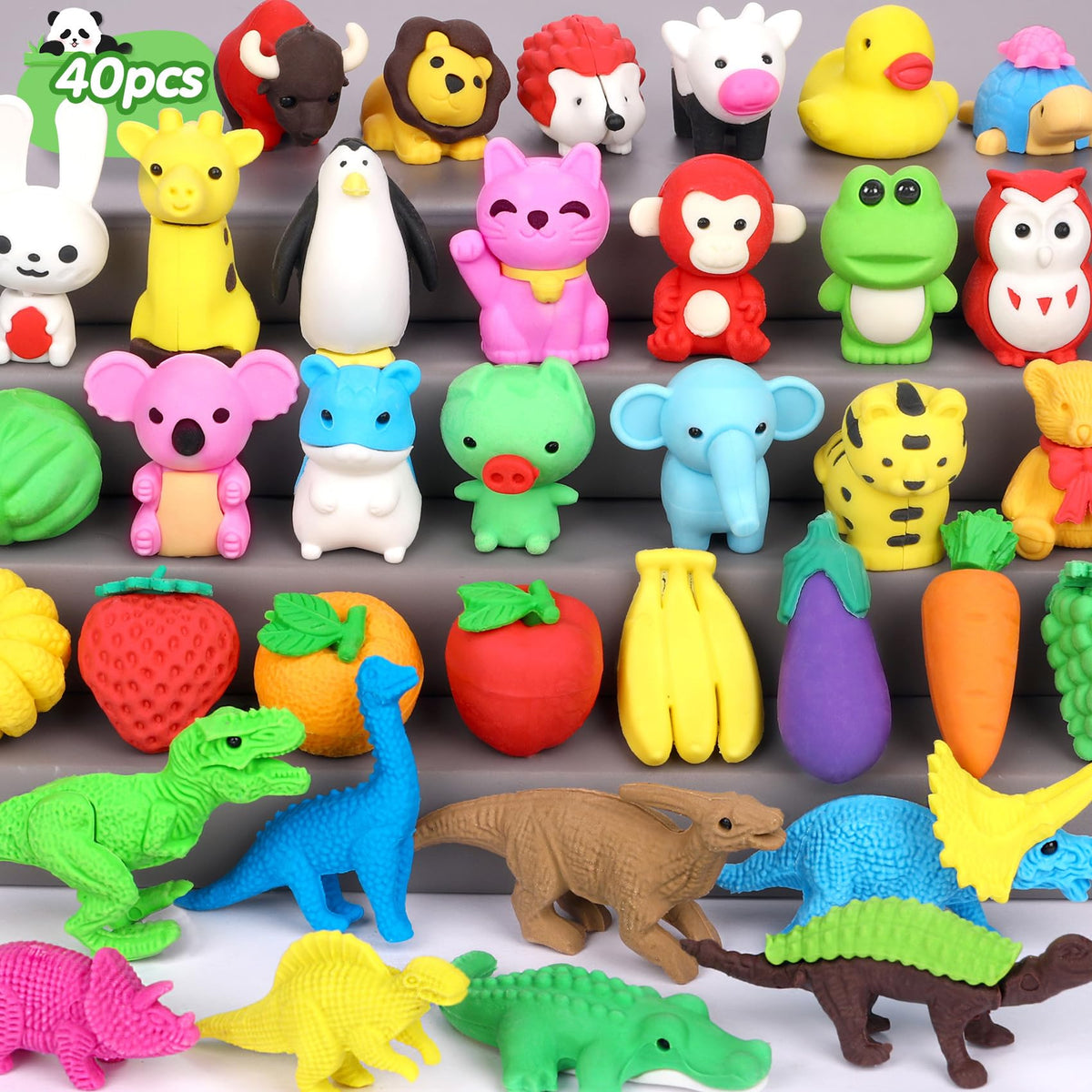 Palmatte mini animal eraser lion design, ideal as classroom prize and puzzle-friendly fun.