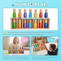 Pamexin color clues gameplay shown for two players