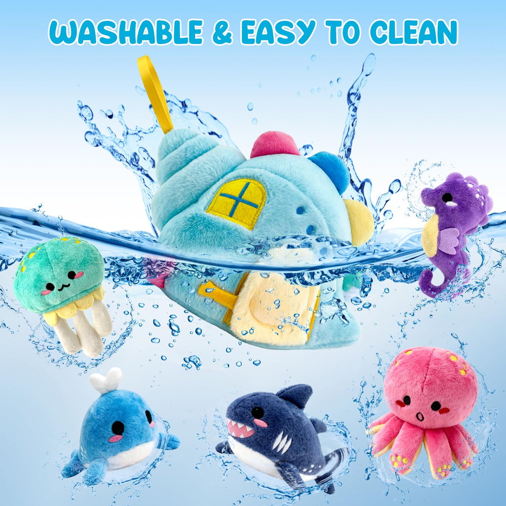Pamexin ocean jellyfish toy aids visual tracking with gentle motion.