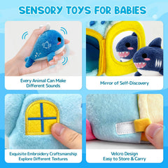 Pamexin ocean seahorse toy encourages color recognition and grasping.