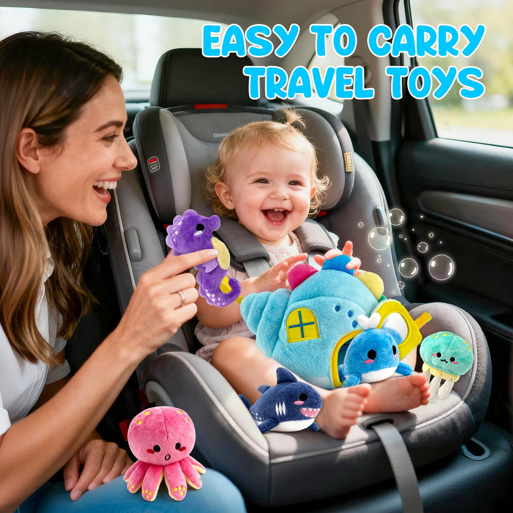 Pamexin ocean whale toy provides cuddly companion for storytelling.
