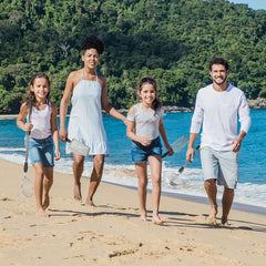 PAMISO dual shafts provide sturdy, rust-resistant beach performance.
