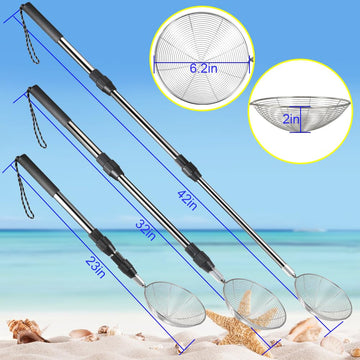 PAMISO sifter scoops for precise wet sand sampling.