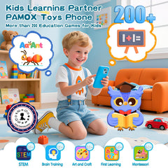 Pamox Kids Toy Phones education games library displayed on screen