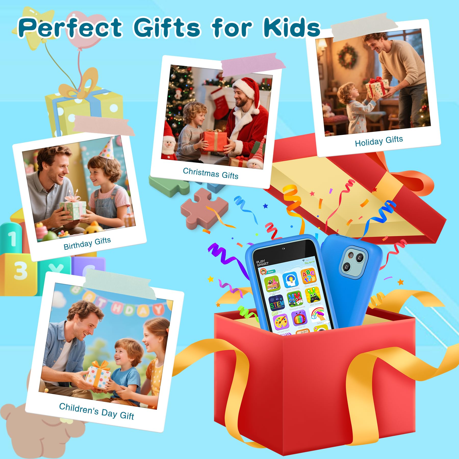 Pamox Kids Toy Phones offline no SIM design keeps distractions away
