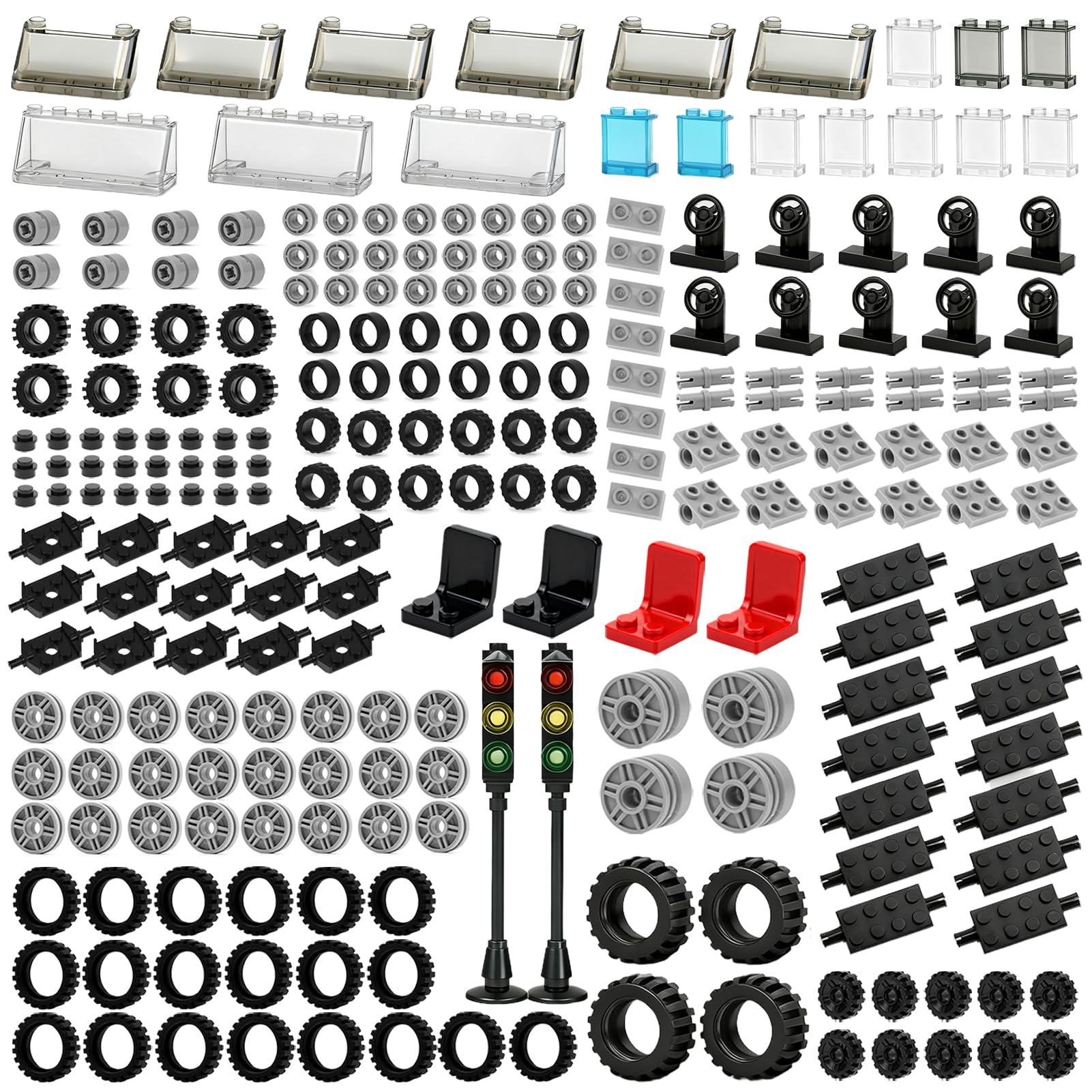 Pamvava 298-piece car parts set for imaginative builds and STEM-inspired play.