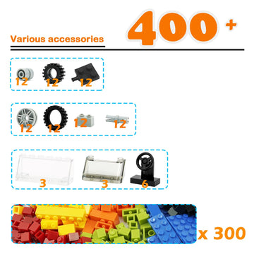 Pamvava car parts kit includes 102 steering wheels for realistic vehicle assemblies