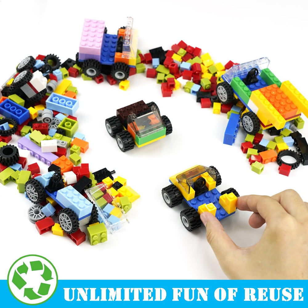 Pamvava over 400 pieces offer diverse blocks for open-ended construction and play