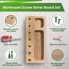 Panda Brothers screwdriver board top view illustrating compact size for easy storage
