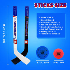 Pandahero knee hockey rink set child playing an energetic game