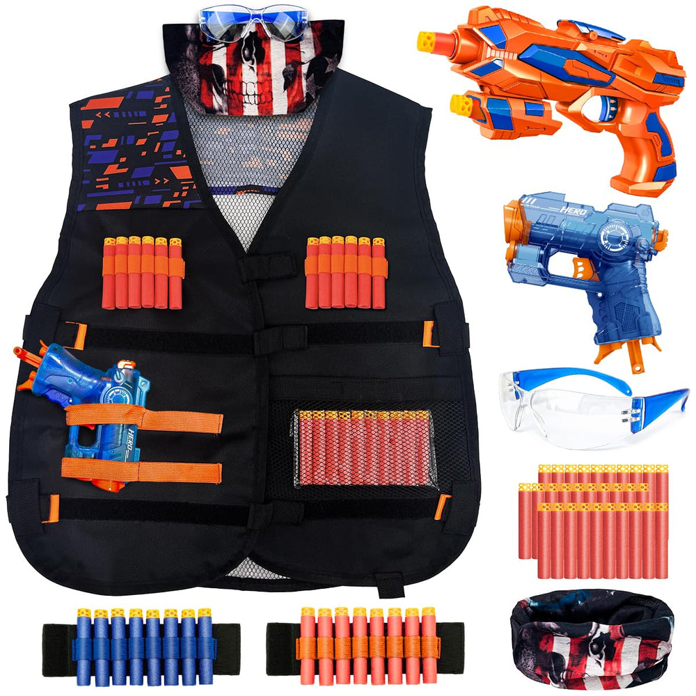 Pandahero tactical vest kit for kids with Nerf compatibility for immersive play