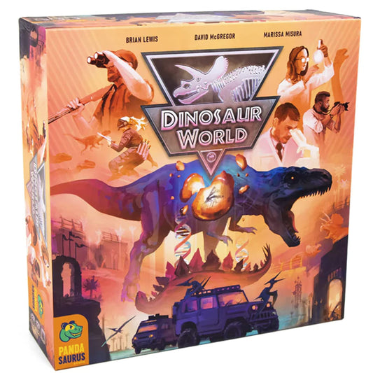Pandasaurus Games Dinosaur World draft cards for strategic park planning