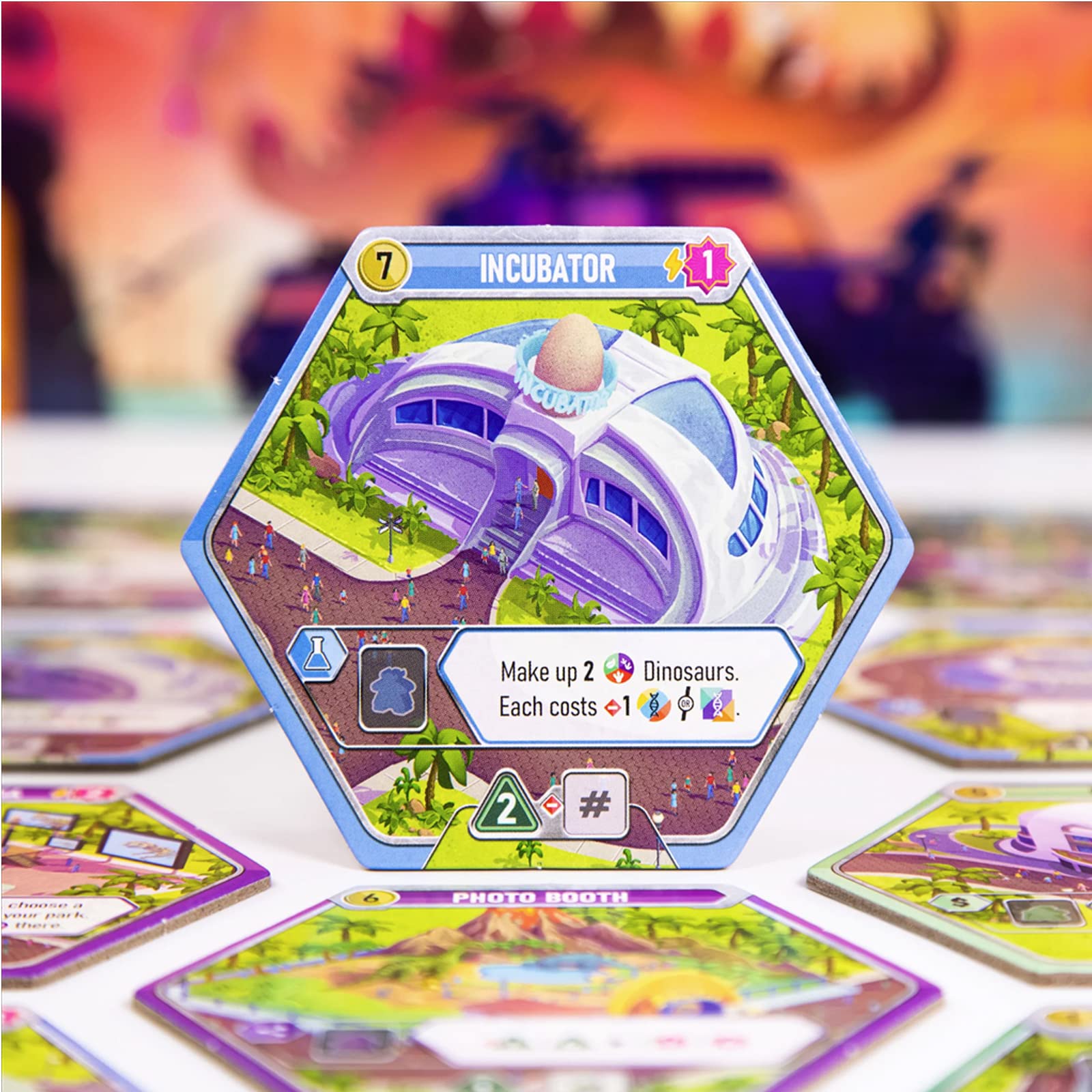 Pandasaurus Games Dinosaur World victory points emphasize smart park management