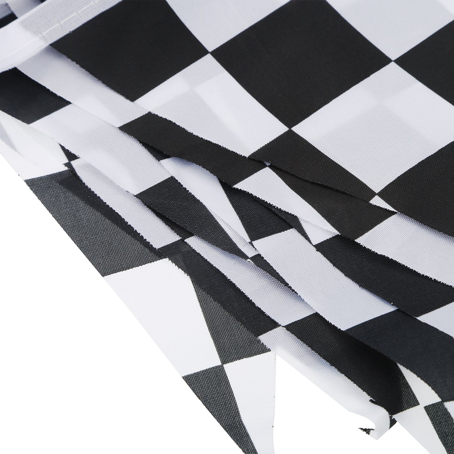 38 flags across a 10 meter banner for bold race theme impact.