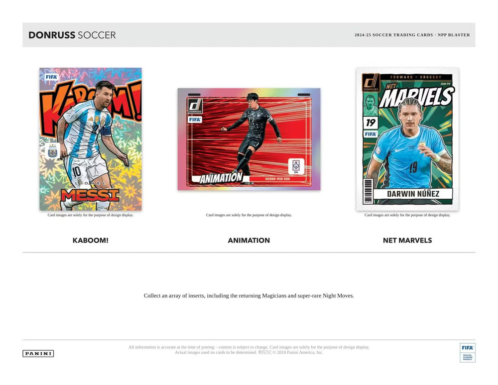 Panini Donruss Soccer 2024-25 Pink Cubic parallel image shows blaster exclusive rarity.