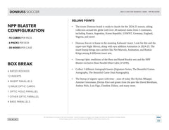Panini Donruss Soccer 2024-25 rookie cards display six Rated Rookies per box.