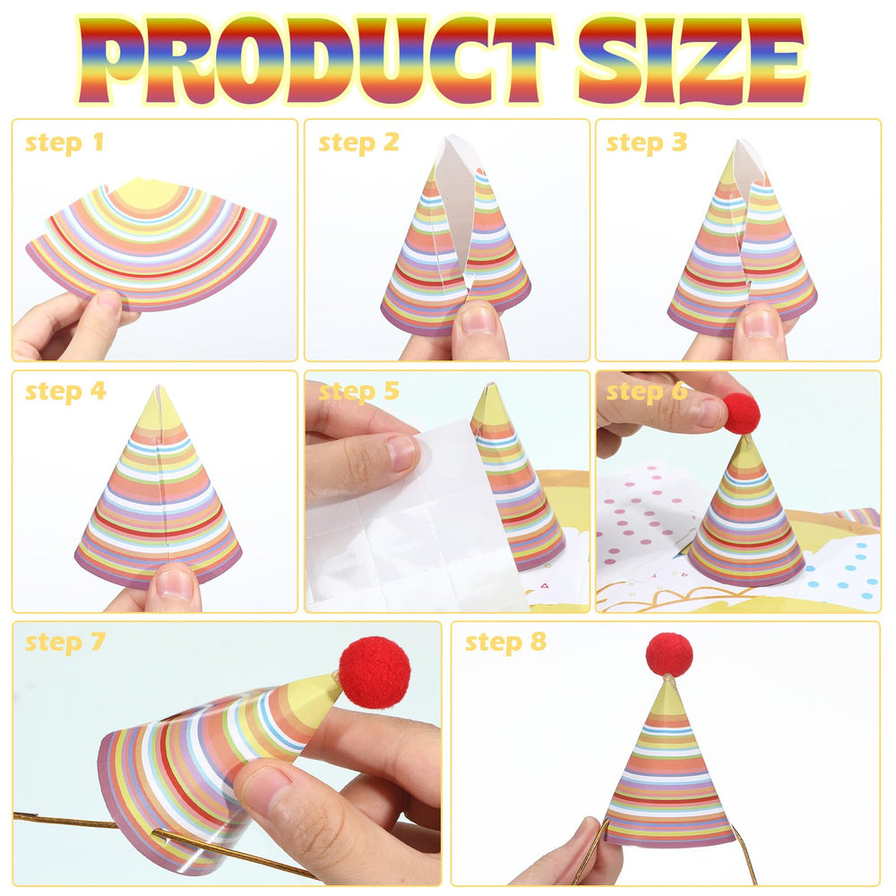 Panitay easy-assemble party hats speed up setup