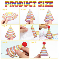 Panitay easy-assemble party hats speed up setup