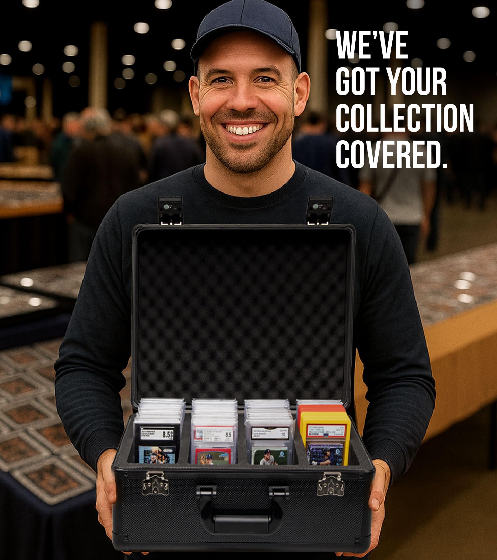 Panopply durable graded card case designed for long-term use.