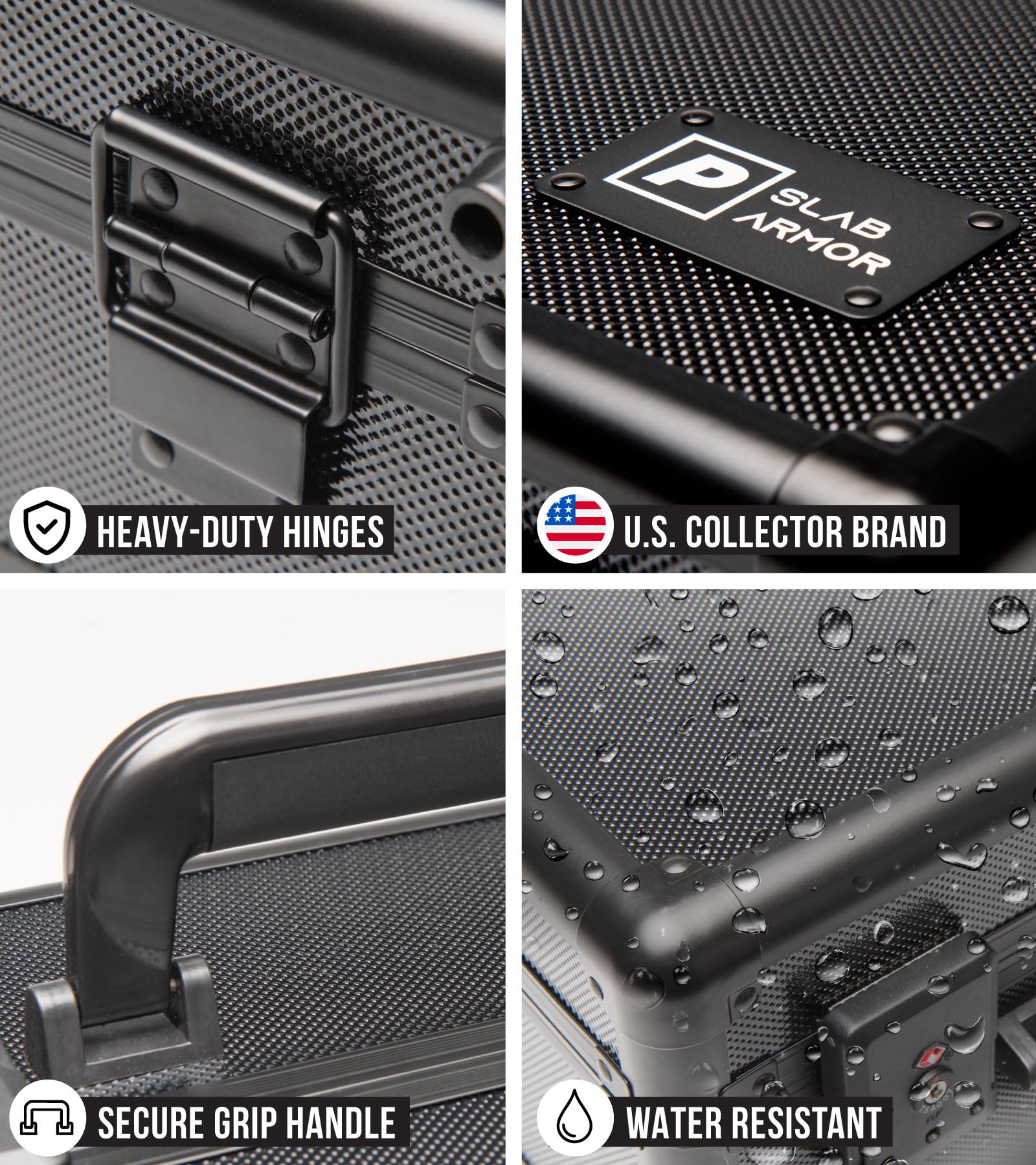 Panopply compact slab case ideal for travel between events.