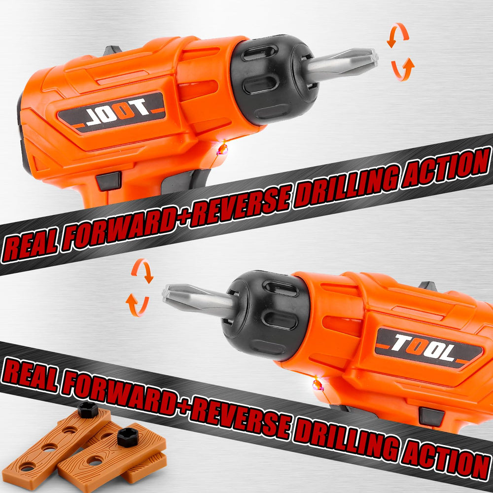 PANPAPA drill features clockwise and counterclockwise rotation for realistic action.