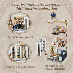 Pantasy Blossom Café fold-open walls enabling versatile viewing angles for display