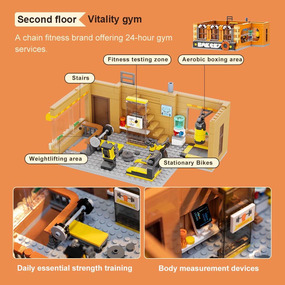 PANTASY European Bakery Building Kit living area shows cozy bedrooms and sunny terraces