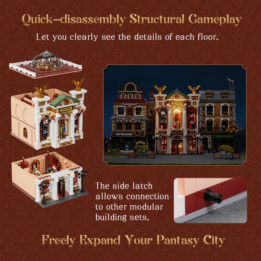 Pantasy expandable street scene connectors enable custom architectural layouts